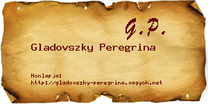 Gladovszky Peregrina névjegykártya