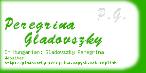 peregrina gladovszky business card